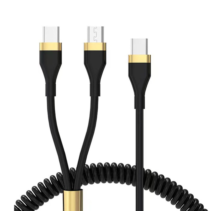 Dây Cáp Sạc Nhanh Chuyển Đổi Type C Sang USB-C / Android 1 Sang 2 Cổng Type C Cho Xe Hơi
