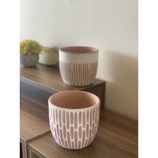 Chậu đất nung trứng vintage, giao mẫu ngẫu nhiên