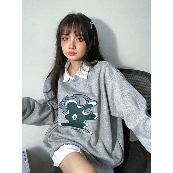 [Mã 12FASHIONSALE1 giảm 10K đơn 50K] KAPFM SWEATER (Áo tay dài màu xám) | BigBuy360 - bigbuy360.vn
