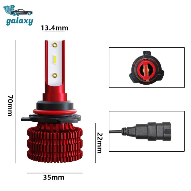 Đèn Pha Led K5 6500k 9005/hb3/h10 9006/hb4 H1 H4 H7 H8/H9/H11 72w 8000lm Cho Xe Hơi
