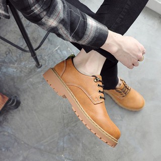 Giày Boot Nam Cổ Thấp Vàng Bò GN288