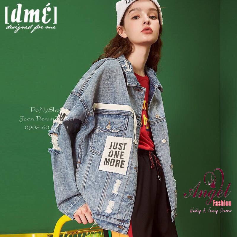 [Freeship] Áo khoác jean nam nữ UNISEX thời trang hàn Miamo NB 06
