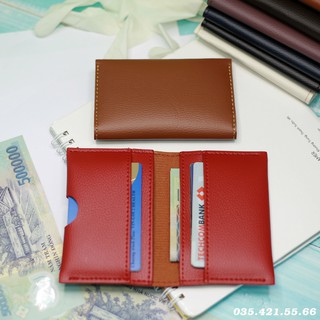 Ví da Mini Unisex da PU cao cấp. Đựng thẻ ngân hàng, card visit, tiền.. nhỏ gọn, thời trang, nhiều ngăn