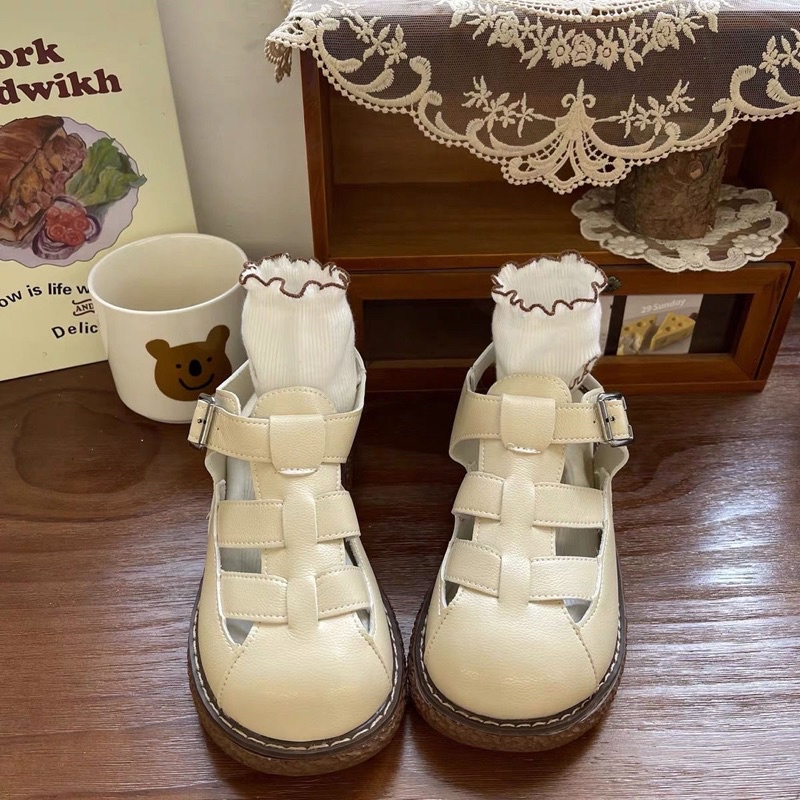 GIÀY SANDAL KÍN MŨI TRÒN NHẬT BẢN HOT TREND PHONG CÁCH