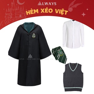 Áo choàng Harry Potter kèm cà vạt, sơ mi và ghile Nam/nữ - Trang phục Phù thuỷ hoá trang Harry Potter