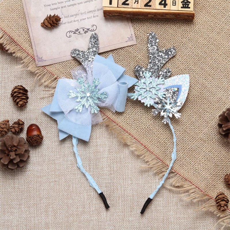 Băng Đô Cài Tóc Hình Sừng Tuần Lộc Lấp Lánh