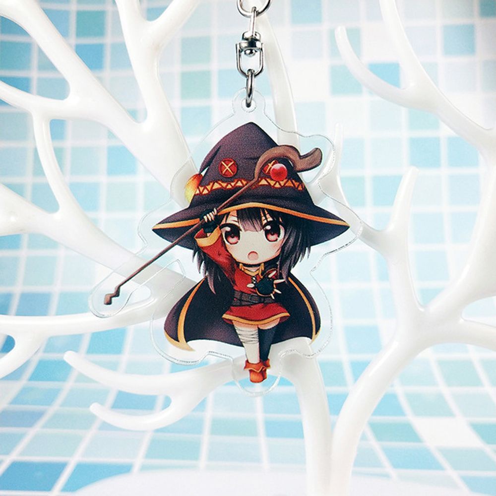 Móc chìa khóa hình nhân vật Konosuba xinh xắn dễ thương