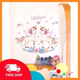 ⚡️𝗙𝗥𝗘𝗘𝗦𝗛𝗜𝗣⚡️ Decal dán tường Kì lân cho bé