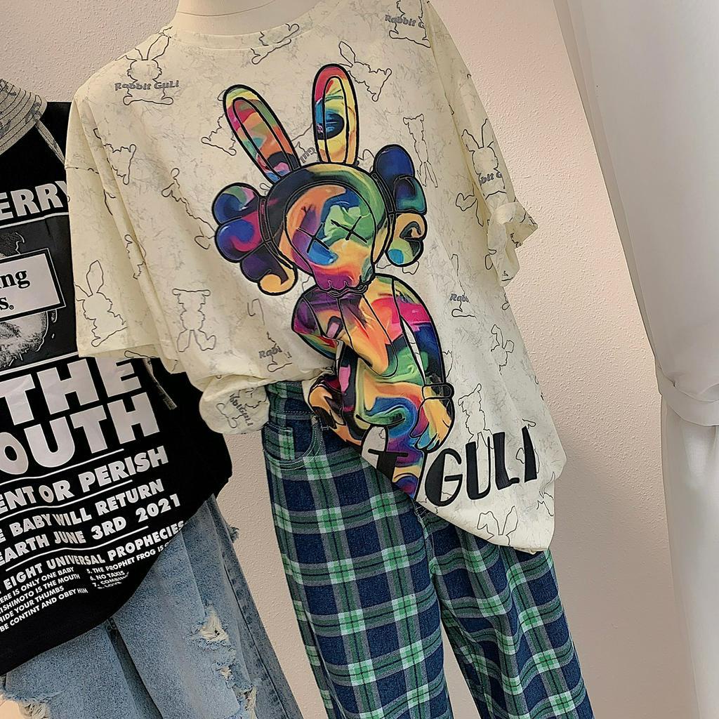 Áo Phông GUCCI KAWS RABBIT Loang Mẫu Hót Nhất