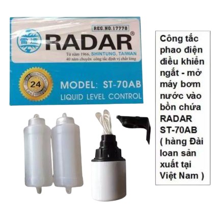 Phao điện thông minh RADAR, Phao điện tự động ngắt dòng bồn nước, Cam kết hoàn tiền nếu sai mô tả