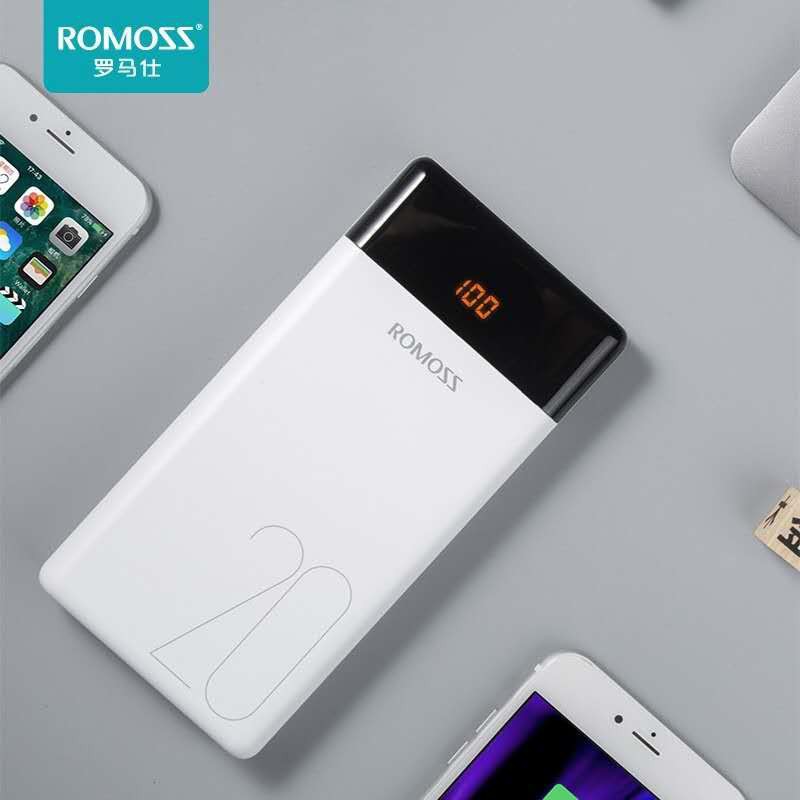 [CHÍNH HÃNG] Pin sạc dự phòng Romoss Sense 8P/8P+/8/6/6P/LT20/4 30000mAh  QC3.0 Sạc nhanh 2 chiều TypeC (Trắng)