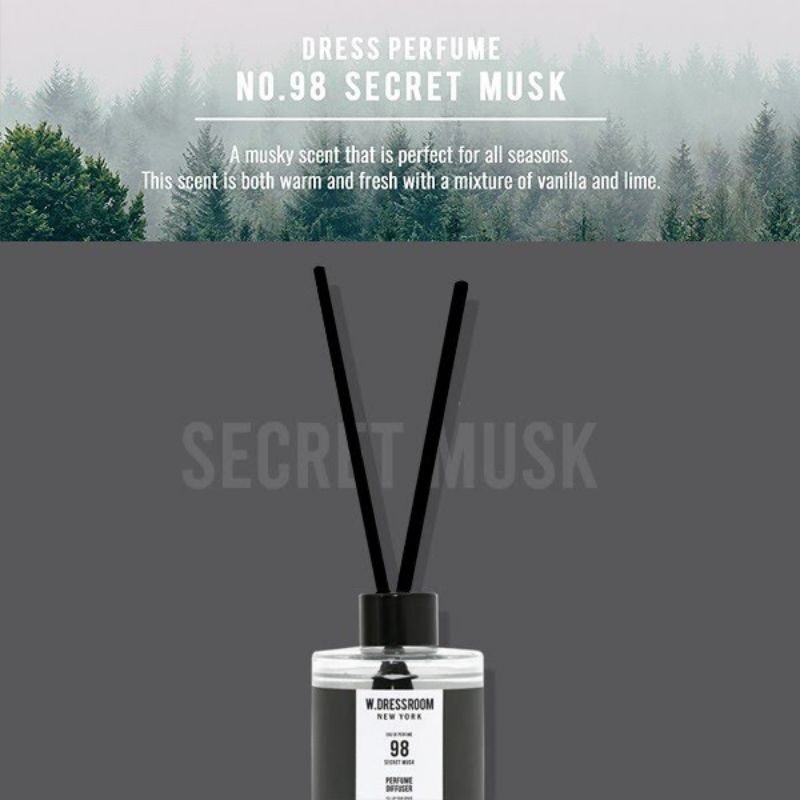 Tinh dầu tán hương W.DRESSROOM Perfume Diffuser 120ml Mùi: 49,97,98