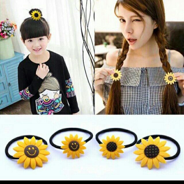 Dây cột tóc hoa hướng dương