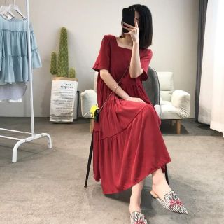 Váy cổ vuông siêu xinh