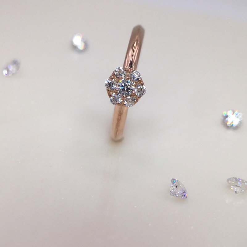 Nhẫn bạc nữ s925 trúc mai KimKimRosa Jewelry đá CZ kim cương nhân tạo sterling silver rings