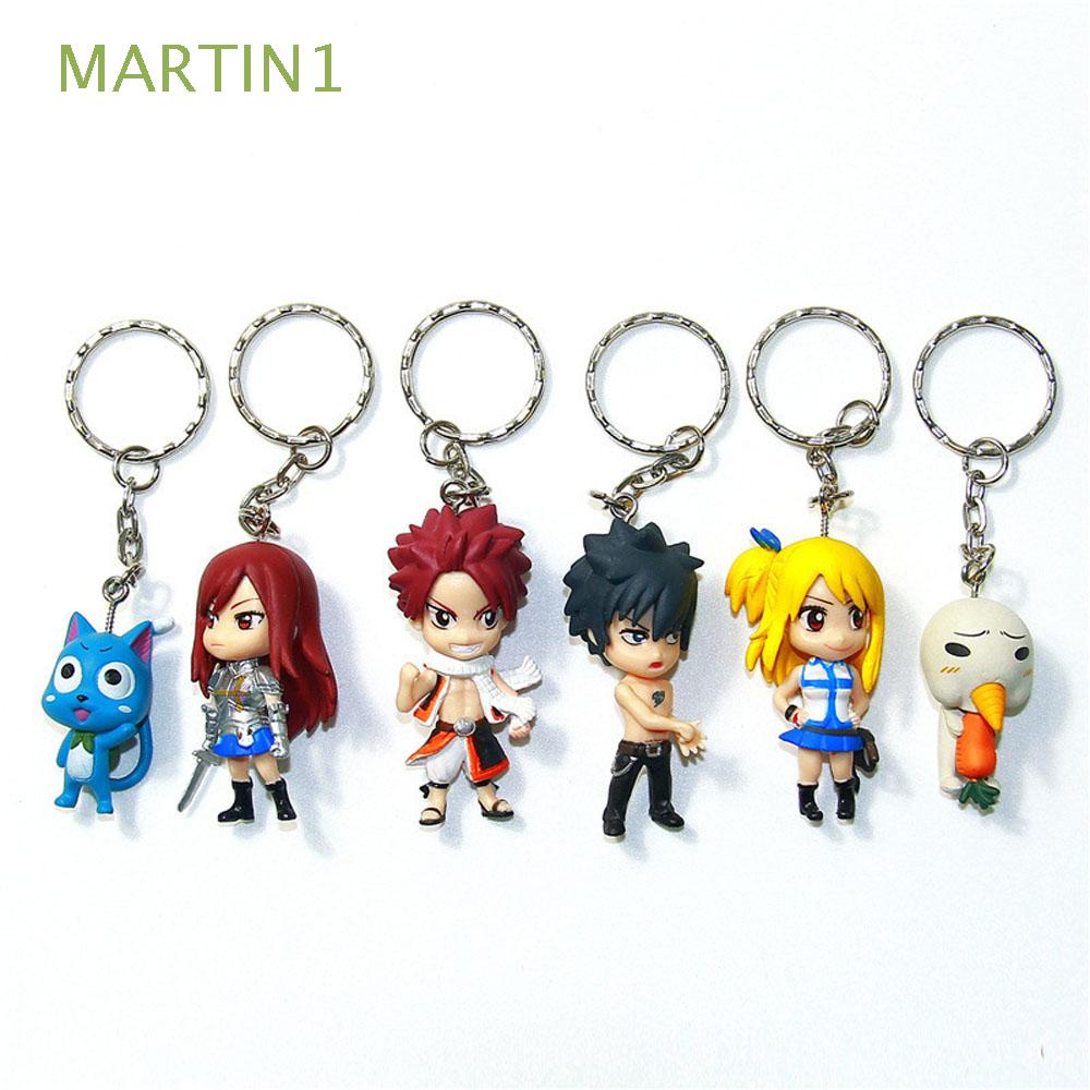 Set 6 Móc Khóa Mô Hình Nhân Vật Anime Fairy Tail