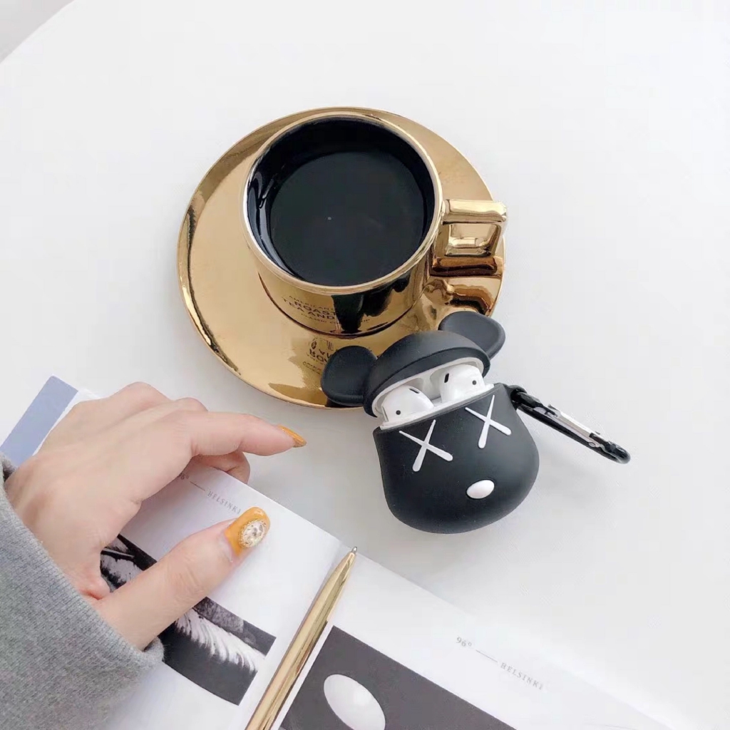 Vỏ Bảo Vệ Hộp Sạc Tai Nghe Airpods 2 Hình Gấu Kaws Xinh Xắn | BigBuy360 - bigbuy360.vn
