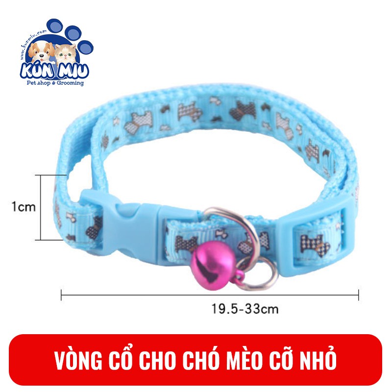 Vòng Cổ Cho Chó Mèo Nhỏ 1cm nhiều màu sắc