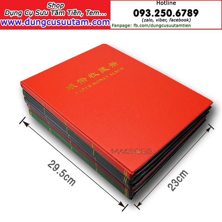 Album Bảo Quản Tiền Giấy 20 Phơi 3 Ngăn Trong PCCB