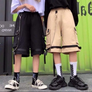 Quần ngố kaki( kèm dây xích)