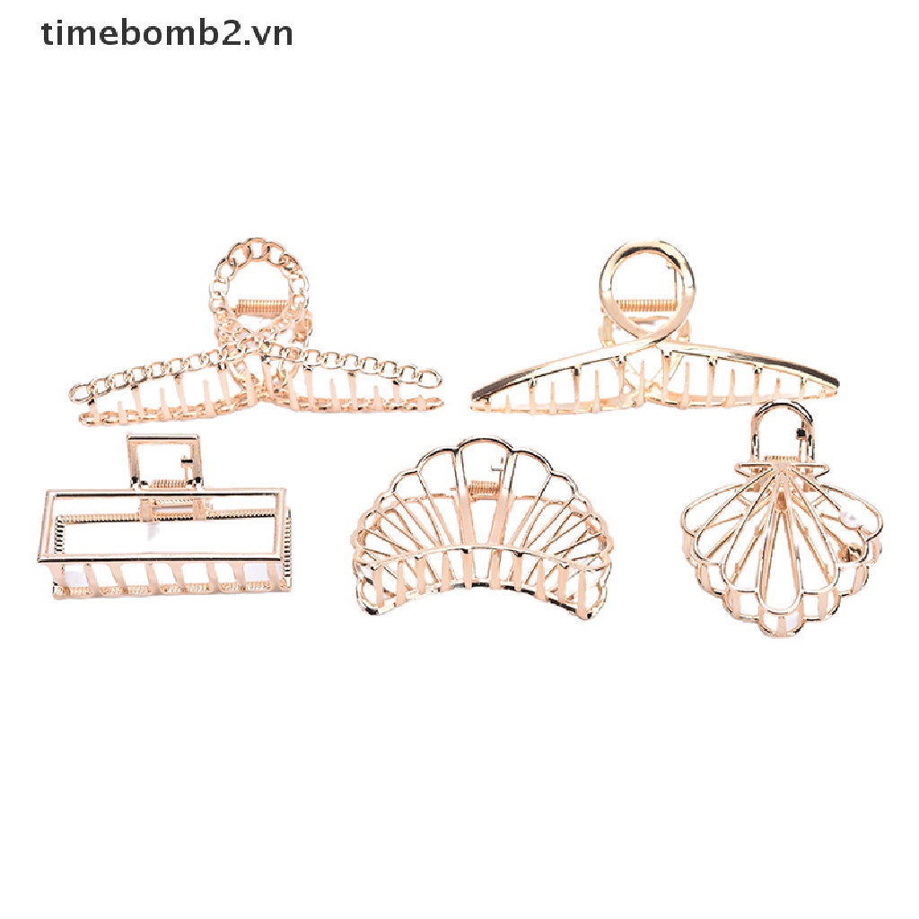 Kẹp Càng Cua Bằng Kim Loại Thời Trang Cho Nữ