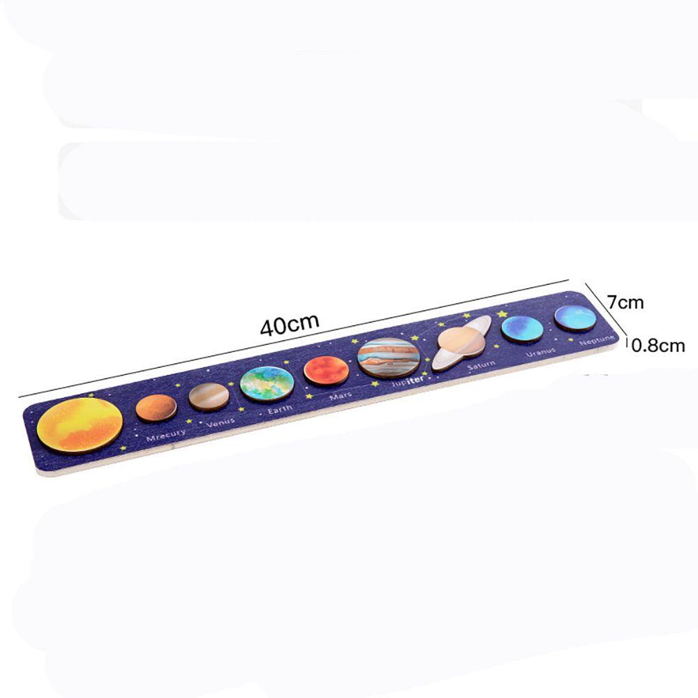 BEBETTERM Bộ Đồ Chơi Ghép Hình Hệ Mặt Trời Bằng Gỗ Cho Bé