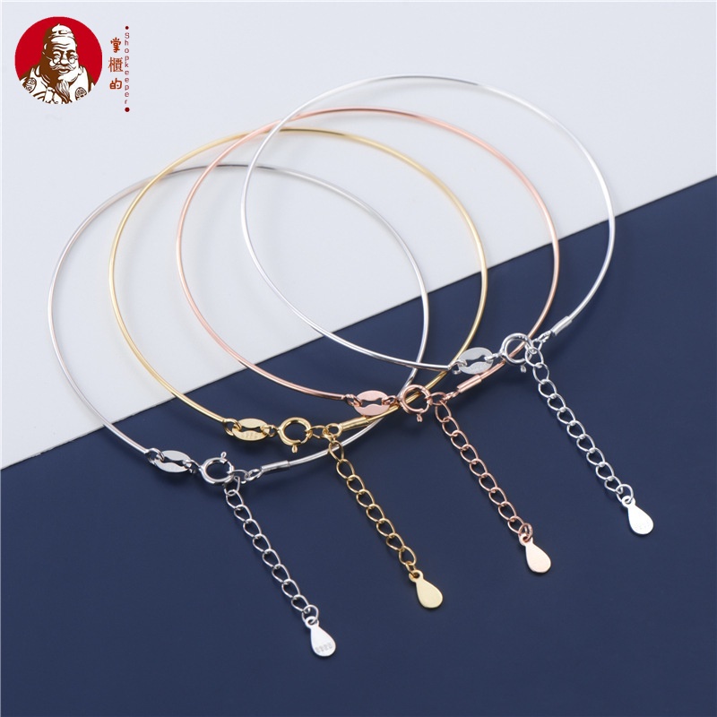 Hạt Cườm Mạ Vàng / Bạc S925 Dùng Làm Trang Sức Thủ Công DIY