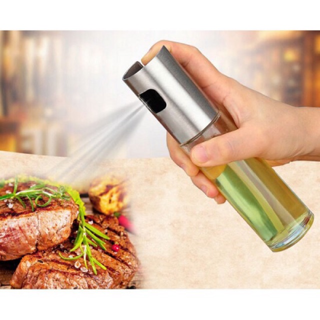Bình Xịt Dầu Ăn/Giấm RAPIDO Chai Thuỷ Tinh 100ml