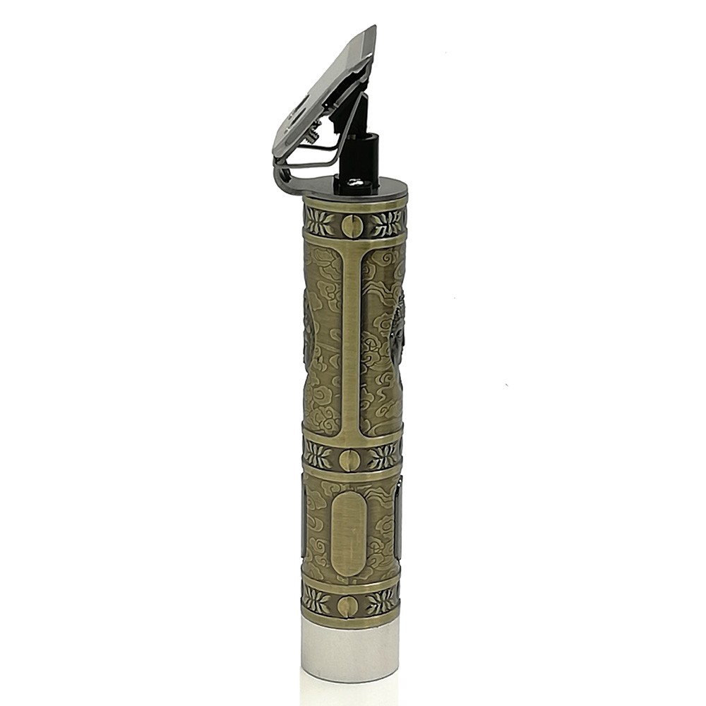 Tông đơ Kemei D8 T9 0mm không dây trang trí hình mặt phật dùng để cắt tóc KM-1974A