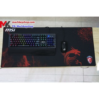 [Ảnh thật] Tấm lót chuột cỡ 90*40 cm dày 4mm, hình MSI