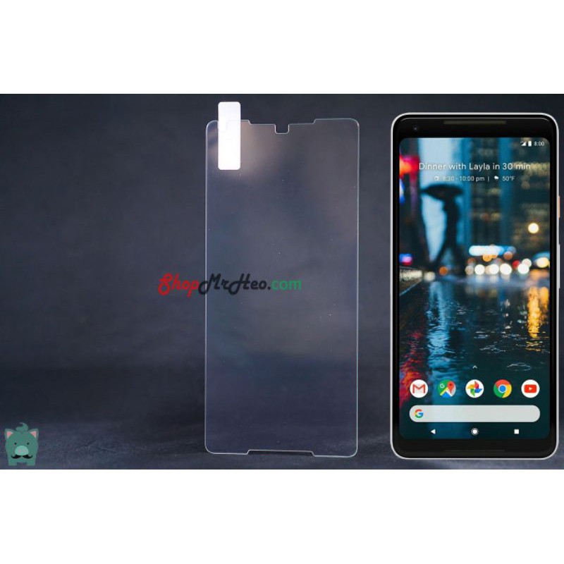 Miếng Dán Kính Cường Lực Cho Google Pixel 2XL, Dán Màn Hình Trong Suốt