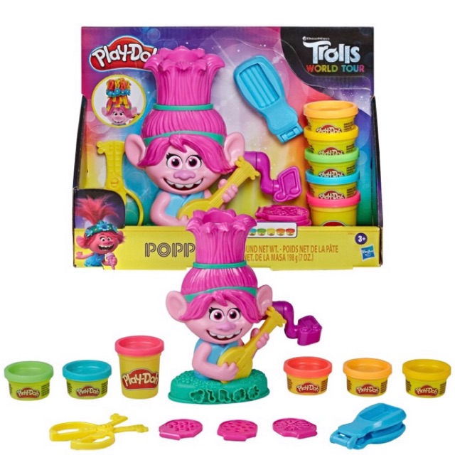 Bộ đồ chơi đất nặn Playdoh - Công chúa Poppy Trolls