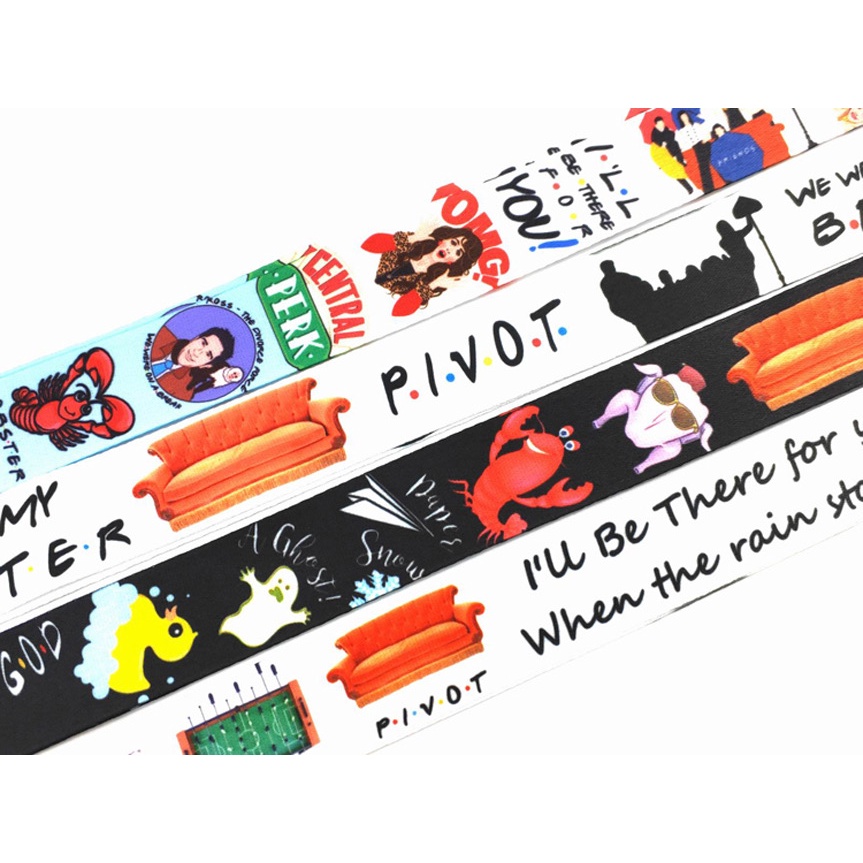 Dây Đeo Cổ Gắn Thẻ Tên Bảo Vệ Điện Thoại/Chìa Khóa Họa Tiết TV US