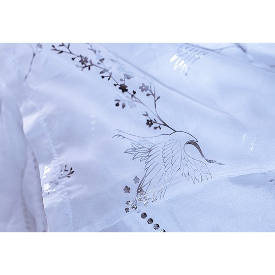 New  - Hán phục trắng ánh bạc