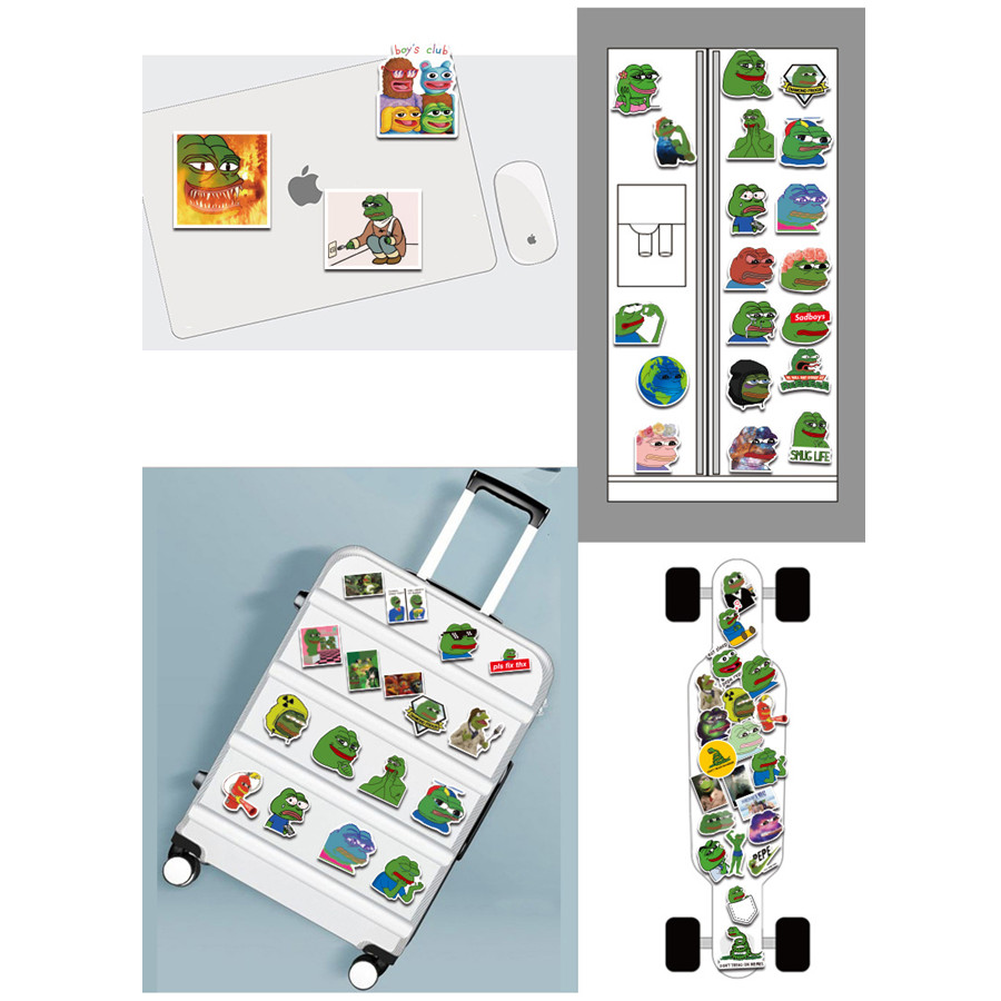 ❉ Pepe The Frog Series 01 - Cartoon Stickers ❉ 50Pcs/Set Sad Frog Waterproof DIY Decals Doodle Stickers
