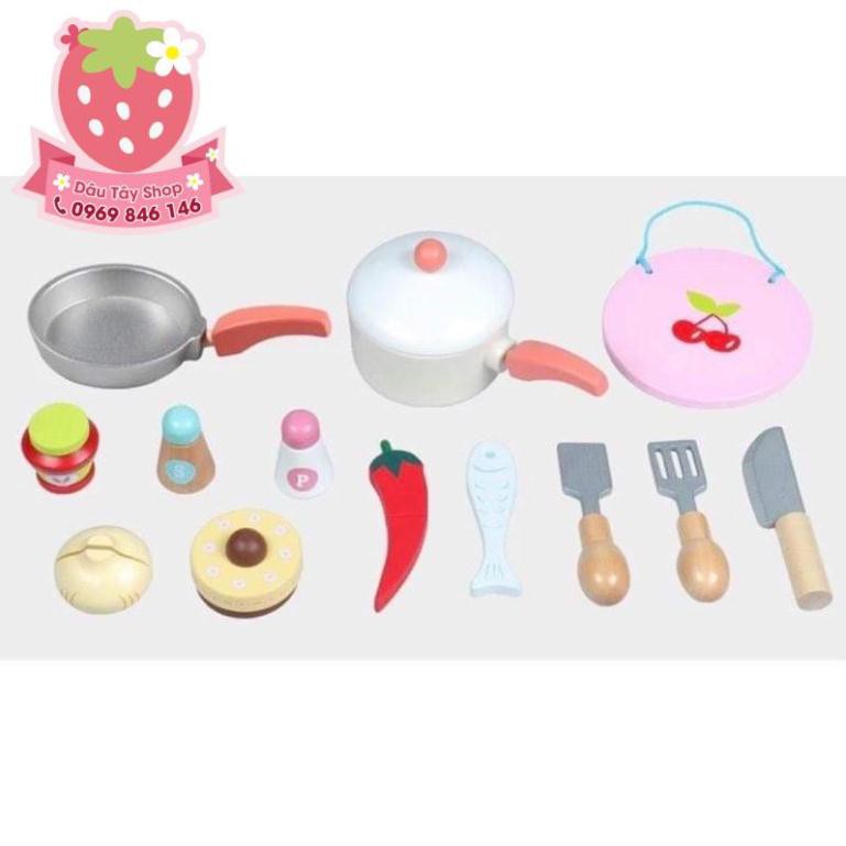 (Hàng có sẵn) Đồ Chơi Gỗ - Nhà Bếp Kiểu Nhật Japanese Kitchen F cao cấp