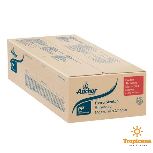 THÙNG Phô mai Mozzarella Anchor dạng bào sẵn (1 x 12kg)