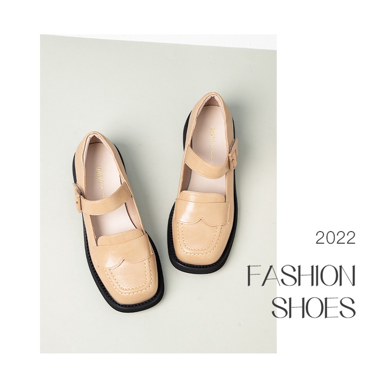 Giày moca Dusto quai ngang, da mềm