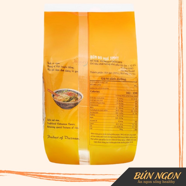 Bún Bò Huế Jimmy Sợi To - Bún gạo/Bún Lứt Jimmy - Eatclean