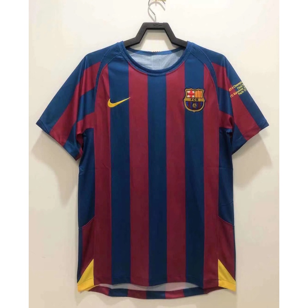 Áo Thun Bóng Đá Số 05-06 Barcelona Phong Cách Vintage