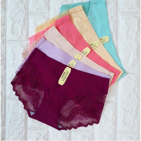 Quần lót nữ phối ren lưới độc đáo cực đẹp, quần lót su ren tàng hình