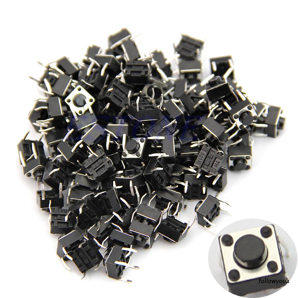 Set 100 công tắc bấm 6x6x5mm 4 Pin chất lượng cao