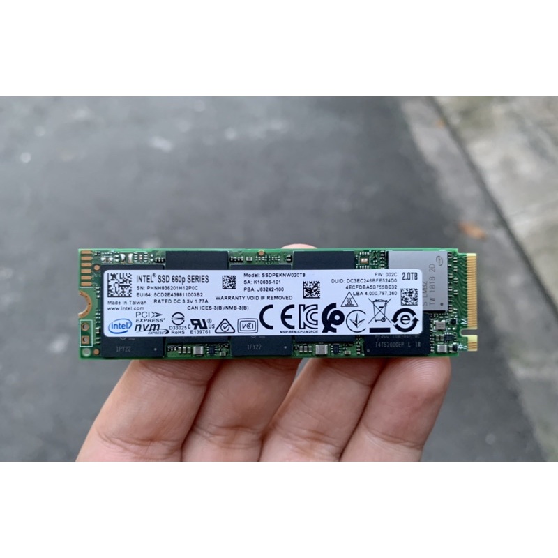 SSD Intel 660P 2TB M2 2280 NVMe SSDPEKNW020T8 | BigBuy360 - bigbuy360.vn