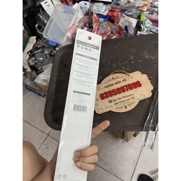 KẸP GẮP THỊT NƯỚNG INOX 304 GoMi HÀN QUỐC CÁC CỠ, SIÊU ĐẸP