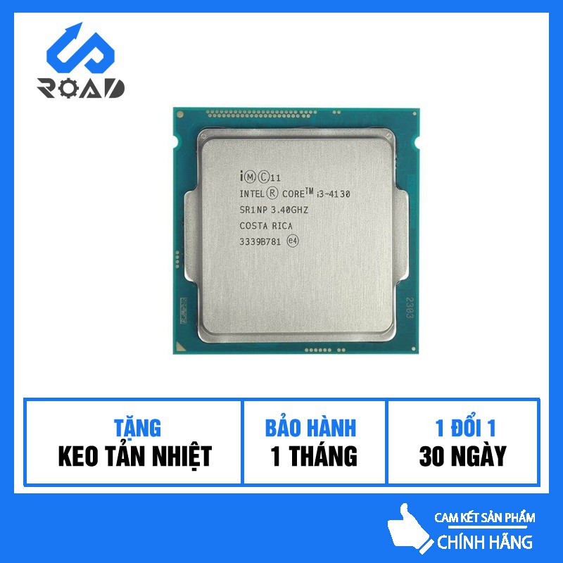 Bộ xử lý Intel CPU i3-4130⚡️Tặng keo tản nhiệt⚡️ Hàng chuẩn, Socket 1150 hỗ trợ dòng Main H81, B85, Z87, Z97