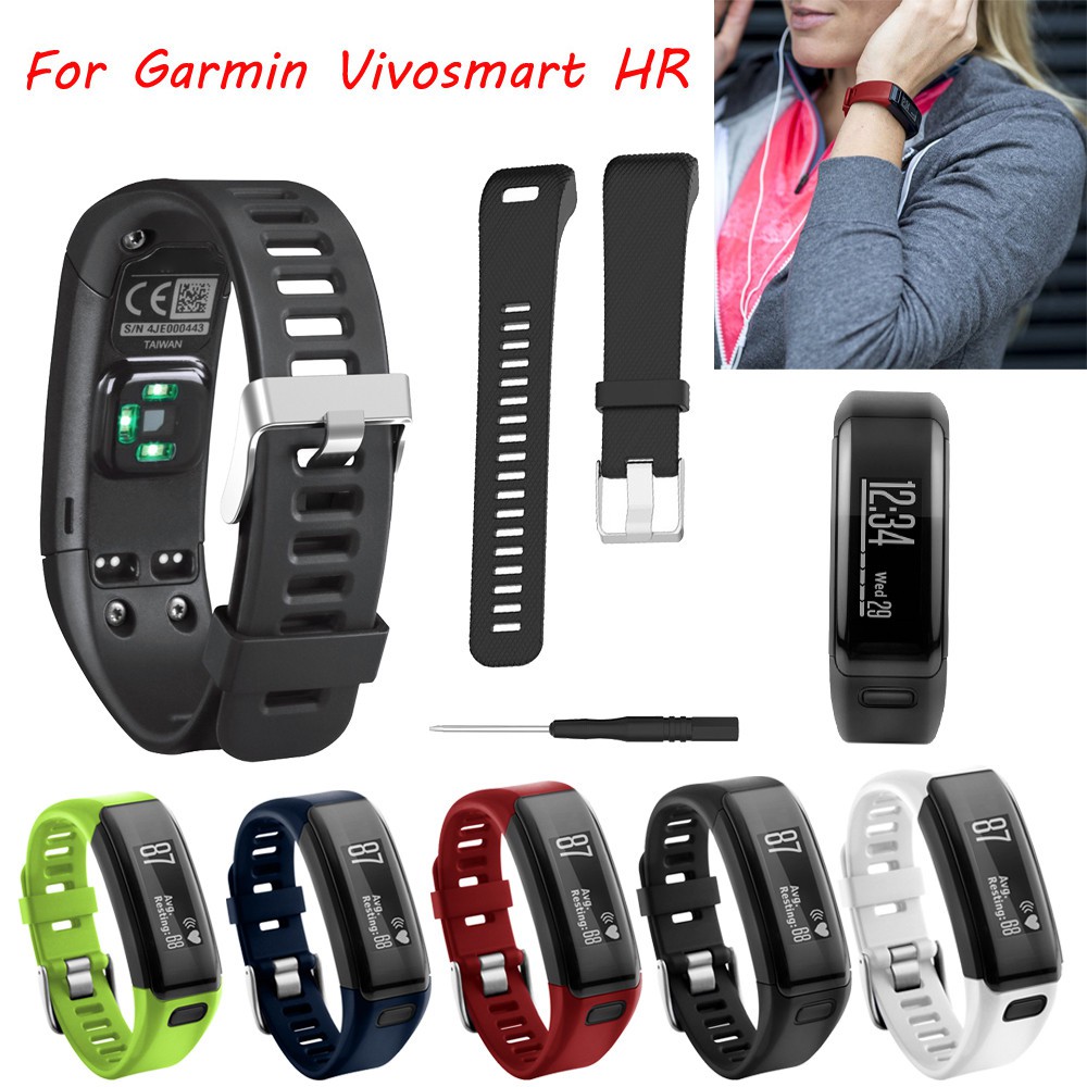 Dây Đeo Silicon Mềm Cho Đồng Hồ Thông Minh Garmin Vivosmart Hr