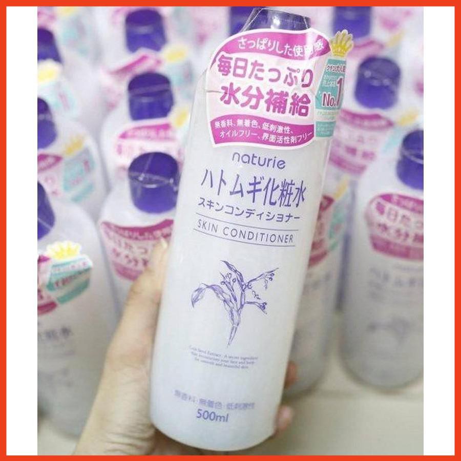 Nước Hoa Hồng Hạt Ý Dĩ Naturie Hatomugi Skin Conditioner Lotion Nhật Bản 500ml