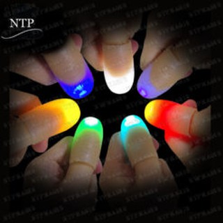 [Miễn ship] Ảo thuật bộ 2 ngón tay đèn, ngón tay bắt ánh sáng hàng nhập 8000magic đèn sáng pin lâu (có hướng dẫn)