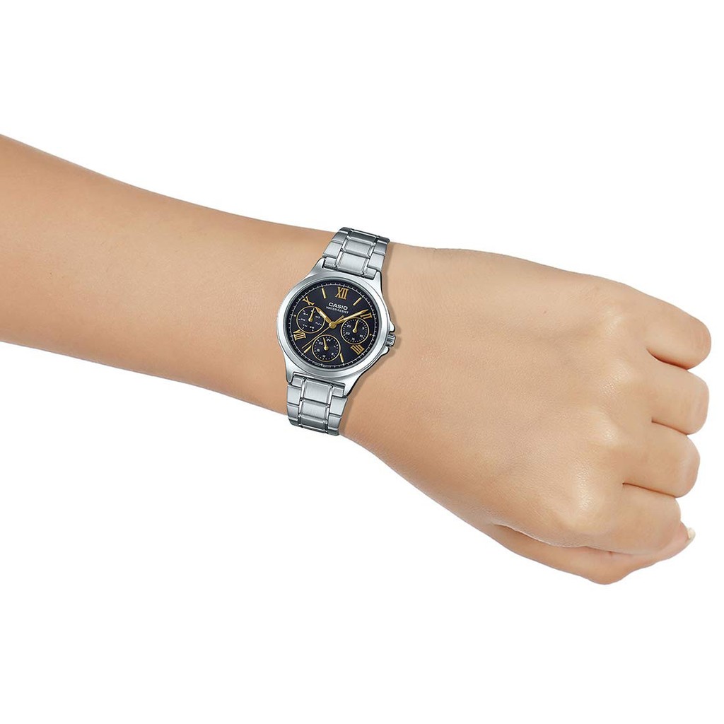 Đồng Hồ Nữ Dây Kim Loại Chính Hãng Casio LTP-V300D-1A2UDF