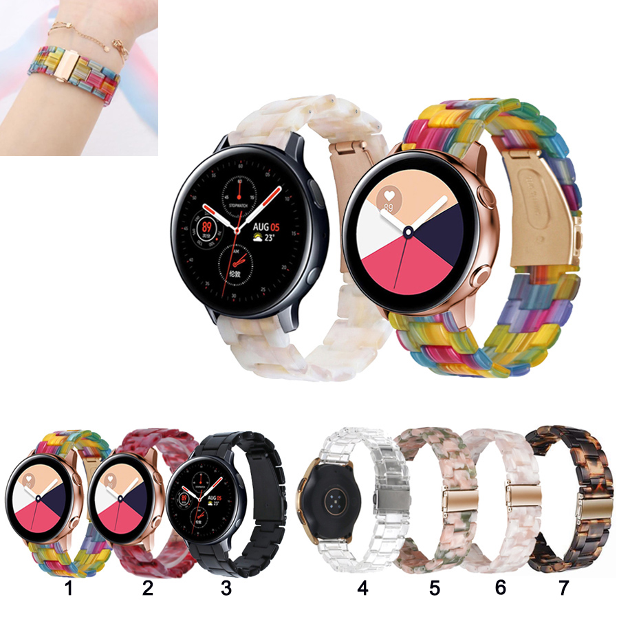 Dây Đeo Nhựa Trong Suốt Cho Đồng Hồ Thông Minh Samsung Galaxy Watch Active 2 For Galaxy Watch3 41mm/ Watch 42mm/Gear sport S4